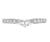 14K White Gold Diamond Band Enhancer-size 7.25